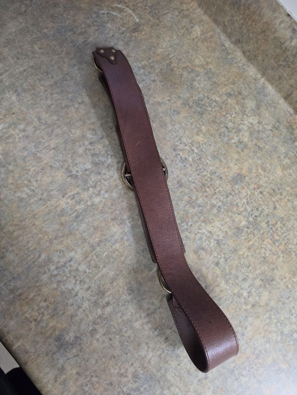 Michael Kors Brown Leather Ring-Detail Waist Belt - Picture 5 of 7